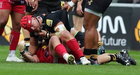 Wasps' James Haskell and Harlequins' Joe Marler have a Premiership ...