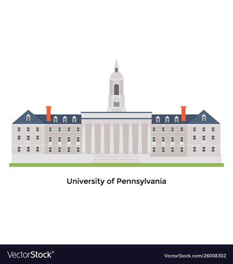 University pennsylvania Royalty Free Vector Image