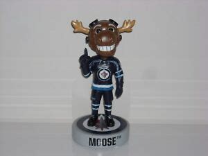 MICK E. MOOSE Winnipeg Jets Mascot Bobble Head 2018 Limited Edition #1 ...