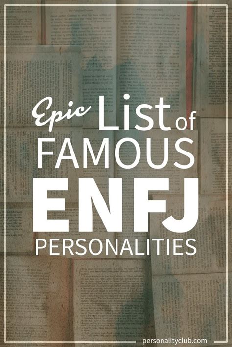 Epic List of Famous People With ENFJ Personalities | Personality Club