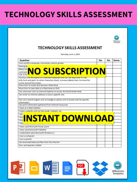 Technology Evaluation Template