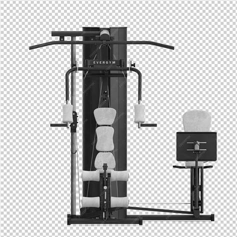 Premium PSD | Isometric gym equipment