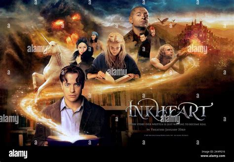 BRENDAN FRASER POSTER, INKHEART, 2008 Stock Photo - Alamy