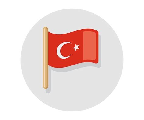 Premium Vector | Vector isolated turkey flag