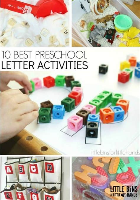 Letter Activities for Early Learning Preschool Literacy