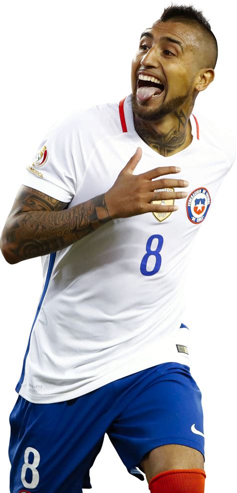 Arturo Vidal Chile football render - FootyRenders