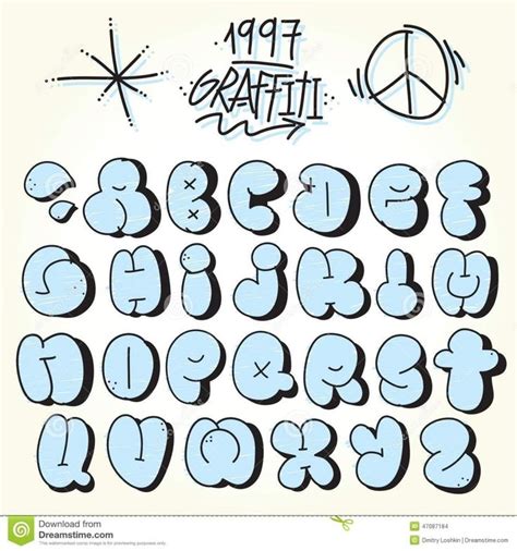 Throwie Graffiti Alphabet - Graffiti Art Inspirations | Graffiti lettering alphabet, Graffiti ...