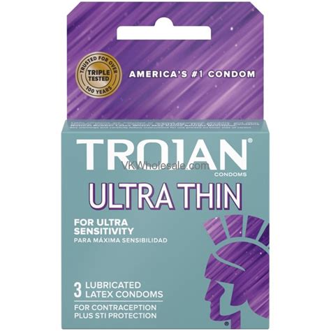 Wholesale TROJAN Ultra Thin Lubricated Condoms