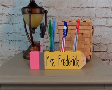 Personalized Pencil Pen Holder Personalized Teacher Pencil | Etsy | Personalized pencils ...