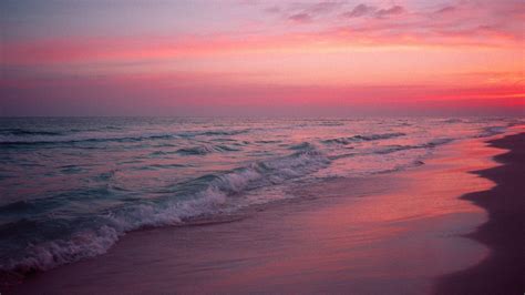 Pink Beach Sunset Wallpaper (72+ images)