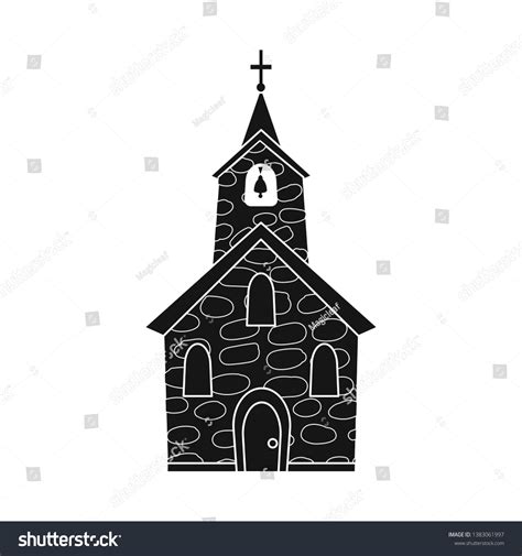 Vector Illustration Church Catholic Logo Collection Stock Vector ...