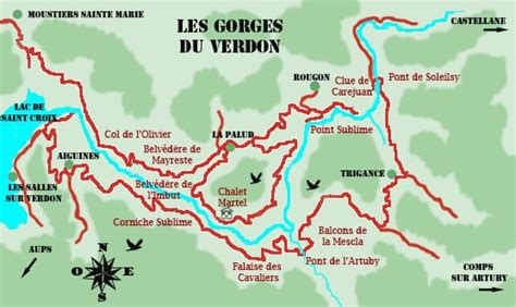 Carte Verdon2 - Nature Provence