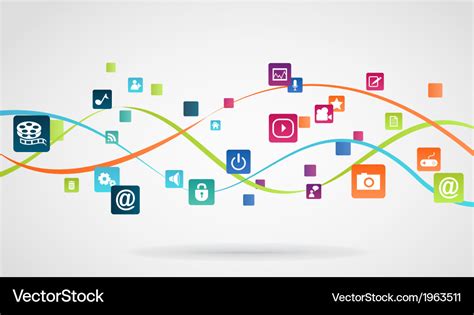 Internet application background Royalty Free Vector Image