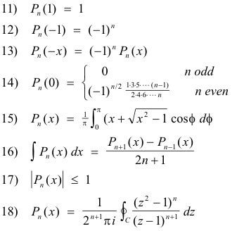 Legendre functions of the first and second kind. Legendre differential ...