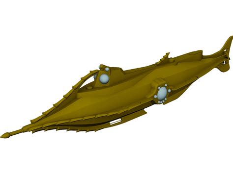 Nautilus Submarine CAD Model - 3DCADBrowser