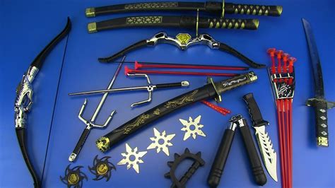 Toy Sword Toy Ninja Sword Toy Warrior Sword Cosplay Samurai Sword Shield Toy Set Simulation Bow ...