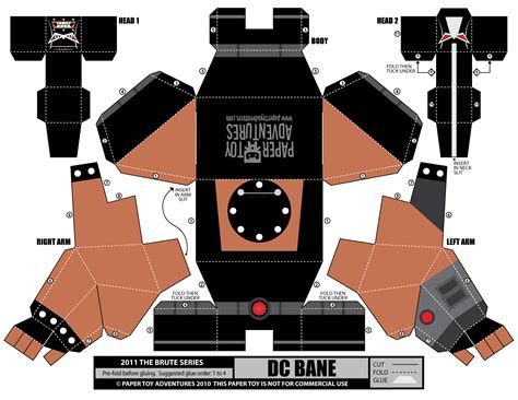 Bane papercraft (http://papertoyadventures.com/pta-downloads/PaperToyAdventures_Comics_Bane.png ...