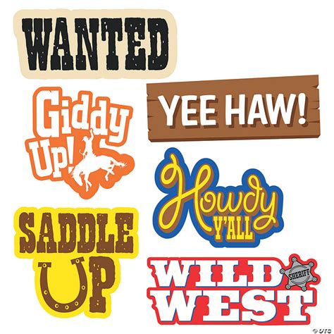 Western Word Cutouts | Oriental Trading