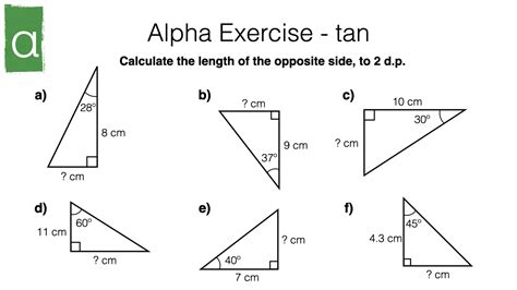 G20b – Trigonometric ratios – sin, cos and tan – BossMaths.com