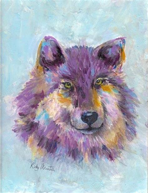 Abstract Wolf Portrait - by Ulrike 'Ricky' Martin from Abstract Representational Art Gallery