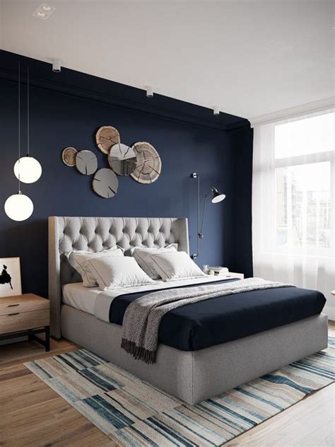 47 Beautiful Blue And Gray Bedrooms - DigsDigs