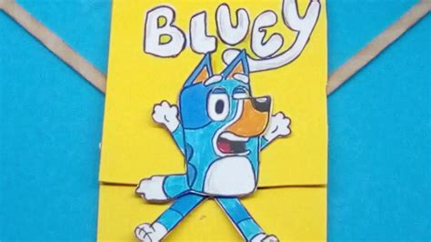 BLUEY-Play with Bluey at home-Paper toy-CRAFT - YouTube | Paper toys, Toy craft, Paper crafts diy