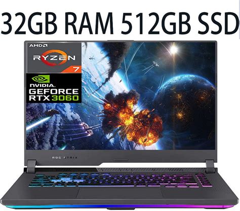 ASUS ROG Strix G15 G513 15 Gaming Laptop, AMD Ryzen 7 4800H 8-Core ...