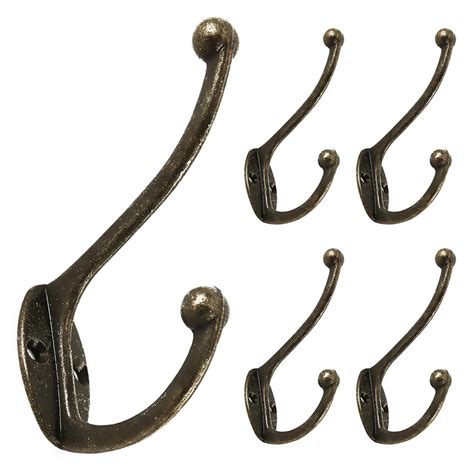 Aliexpress.com : Buy 5PCS Cloth Hook Hanger Metal Wall Hanging Hook Vintage Bronze Hook Rustic ...