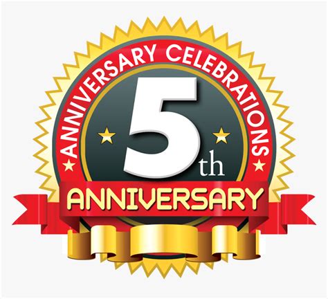 5th Anniversary Logo Png, Transparent Png - kindpng