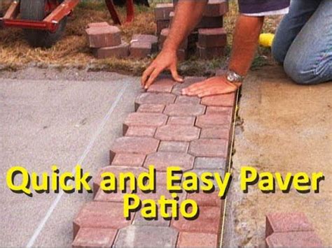 How to Lay Patio Pavers | Easy DIY Projects