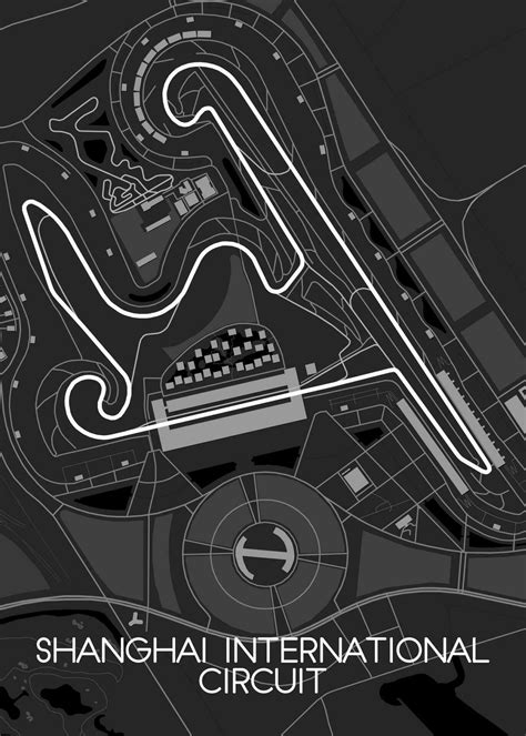 Shanghai international Circuit track map 29443349 Vector Art at Vecteezy