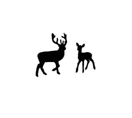 Free Doe And Fawn Silhouette, Download Free Doe And Fawn Silhouette png images, Free ClipArts on ...