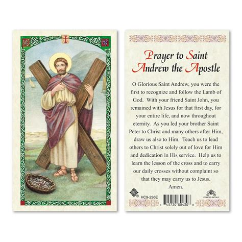 ST ANDREW - PRAYER TO 25/PKG - San Francis