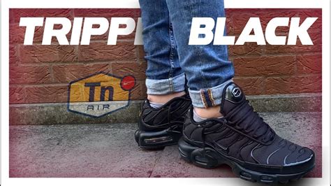 The Triple Black TN's - Nike Air Max Plus TN - Unboxing - Review - On Feet - YouTube