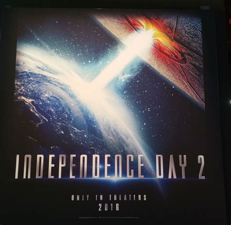 INDEPENDENCE DAY 2 (2016): Movie Poster & Synopsis are Earth-Shattering ...