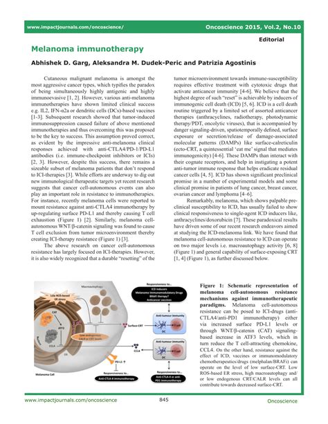 (PDF) Melanoma immunotherapy