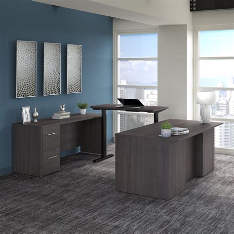 Bush Business Furniture Office 500 72W Height Adjustable U S