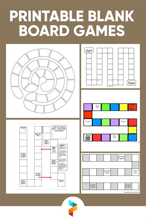 Blank Board Games - 10 Free PDF Printables | Printablee | Board games ...