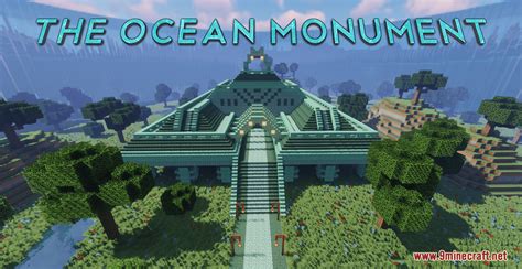 The Ocean Monument Map - 1Minecraft