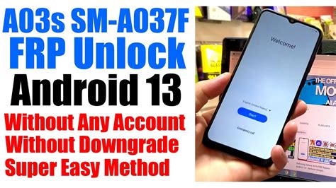 Samsung A03s FRP Bypass/Unlock Android 13 | Samsung A037F Google Account Remove 2023 - YouTube