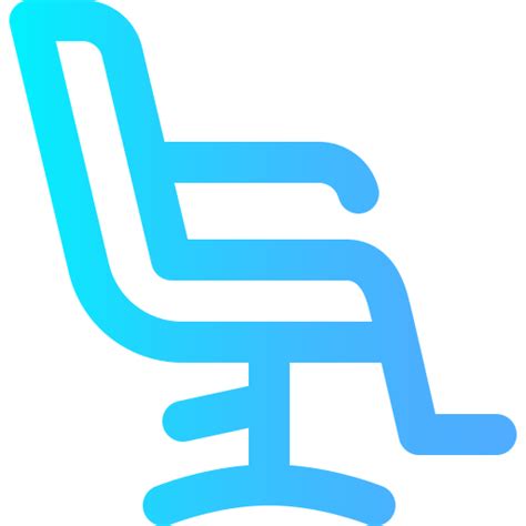 Barber chair Super Basic Omission Gradient icon