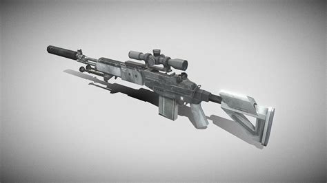 M110a1 Semi Automatic Sniper Rifle - 3D model by Ivan008 (@hukan008 ...