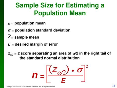 PPT - Section 7.3 Estimating a Population mean µ ( σ known) PowerPoint ...