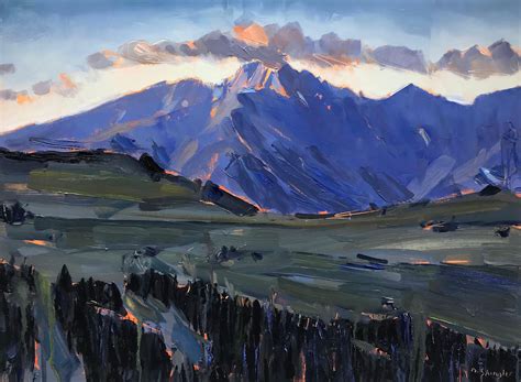 David Shingler - "Rocky Mountain National Park, Colorado" Oil Painting ...