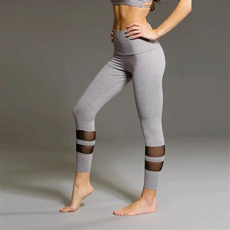 Workout Pants Workout Leggings Womens Clothing Fitness Patchwork Lace Fitness Sportswear Women ...