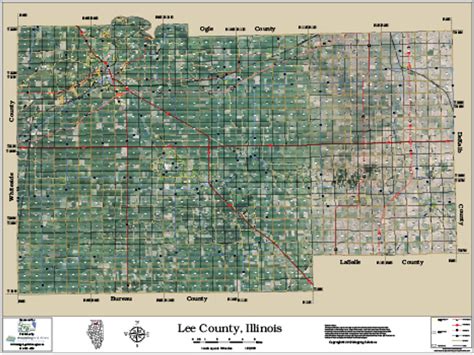 Lee County Illinois 2015 Aerial Map, Lee County Parcel Map 2015, Lee ...