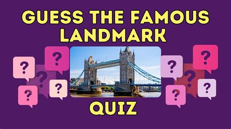 Guess the Famous Landmarks Quiz - YouTube