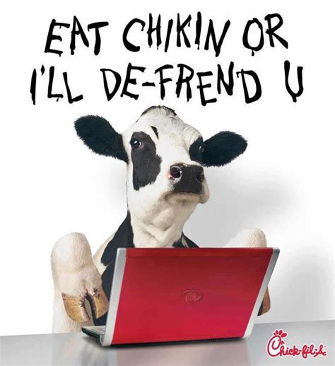 The Eat More Chicken Cows are social media savvy....Free Wi-Fi ...