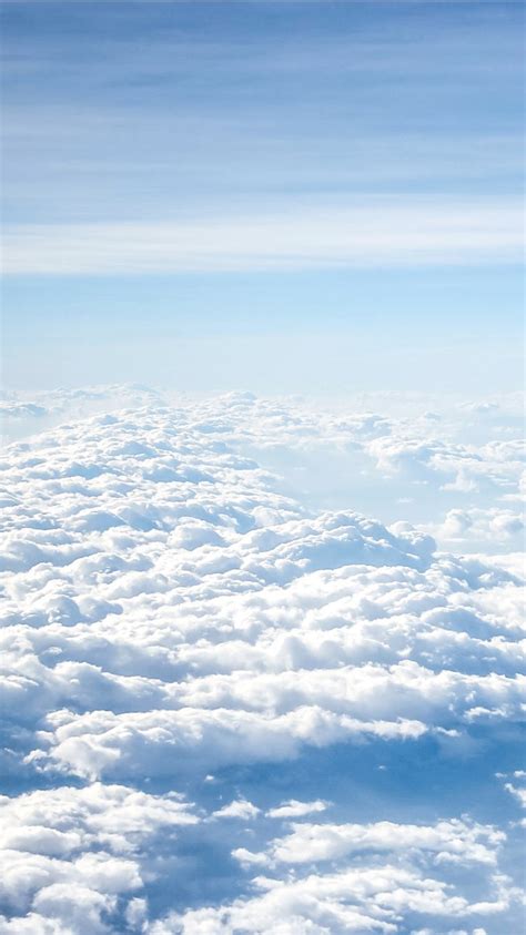 Aerial View Of Clouds Under Light Blue Sky 4K HD Light Blue Wallpapers ...