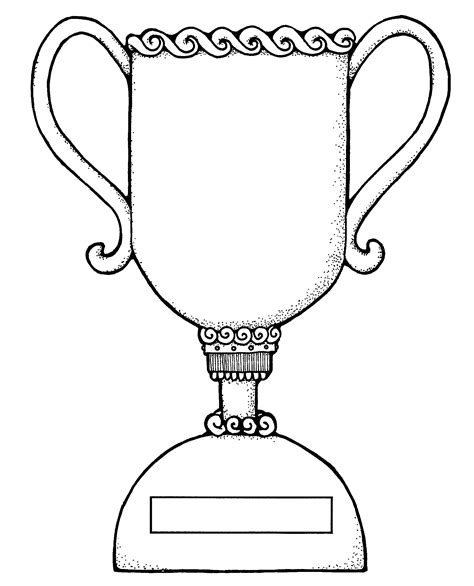 Printable Trophy Coloring Page